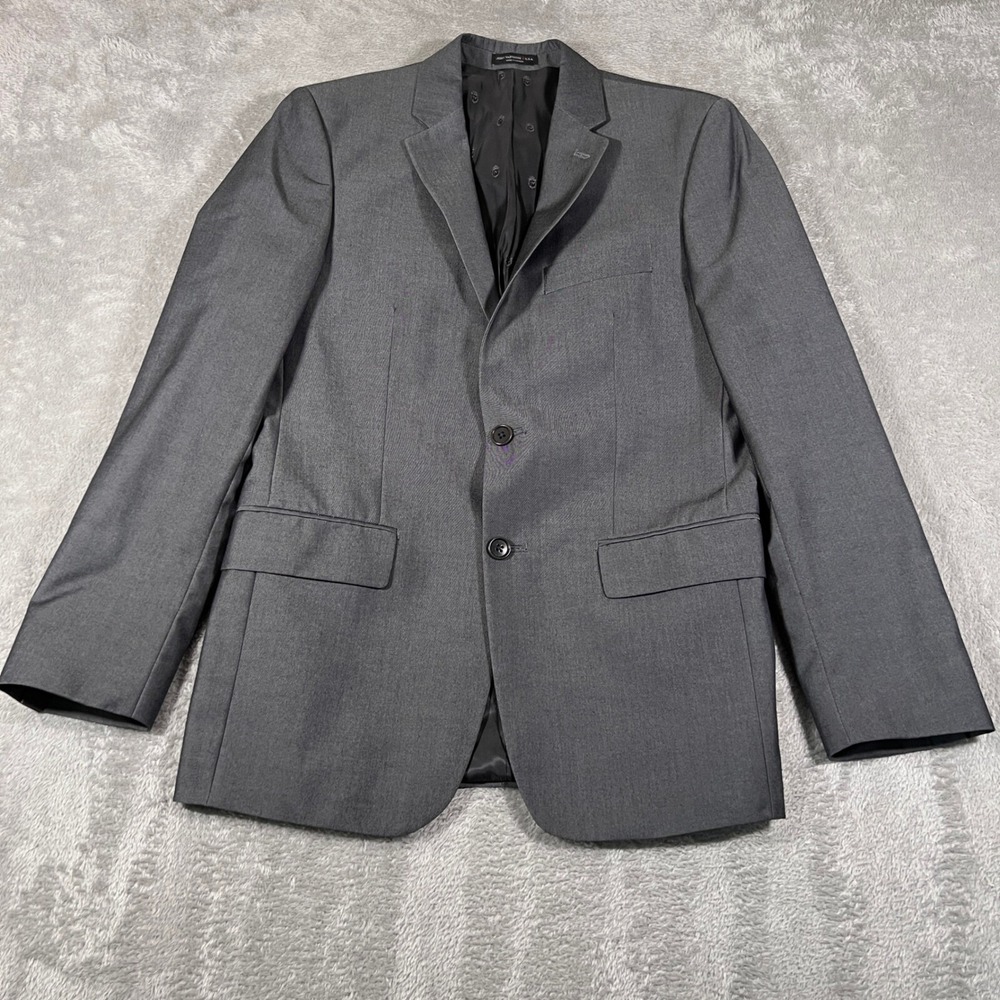 John Varvatos Blazer Mens 38R Gray Sport Coat Two Button Career‎ Made in Canada